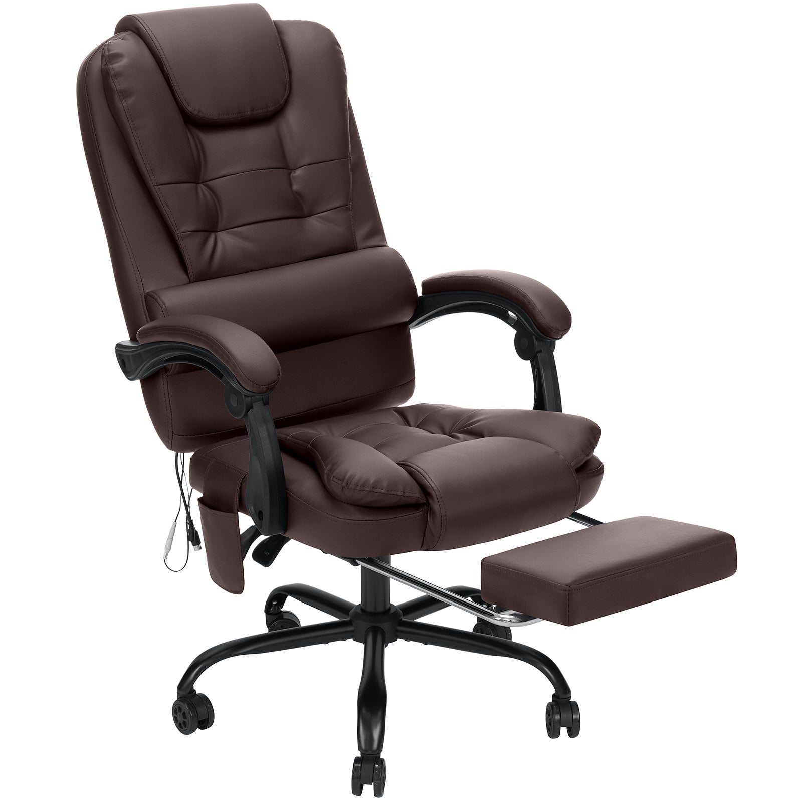 Executive Massage Office Chair – High Back with Footrest