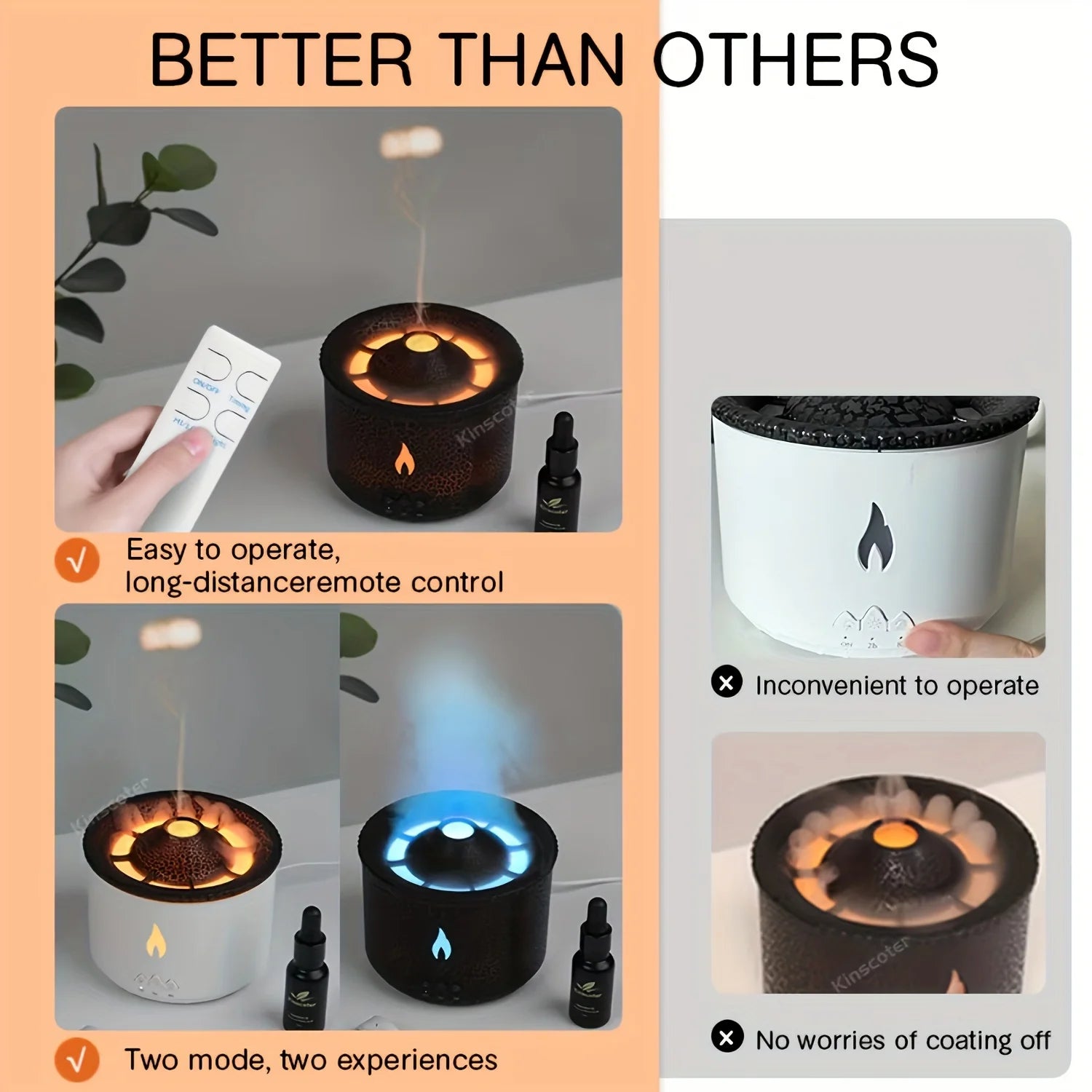 10.14oz Volcanic Flame Aroma Diffuser