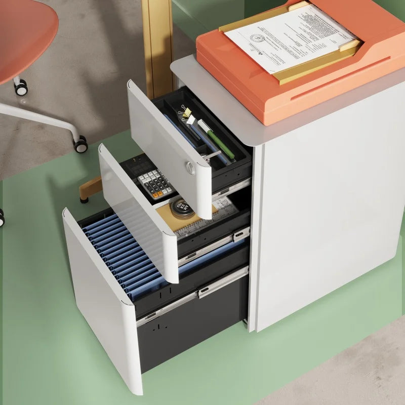 GALAXHERO 3-Drawer File Cabinet: