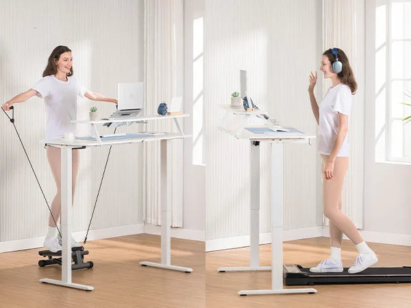 Electric Standing Desk with Drawers