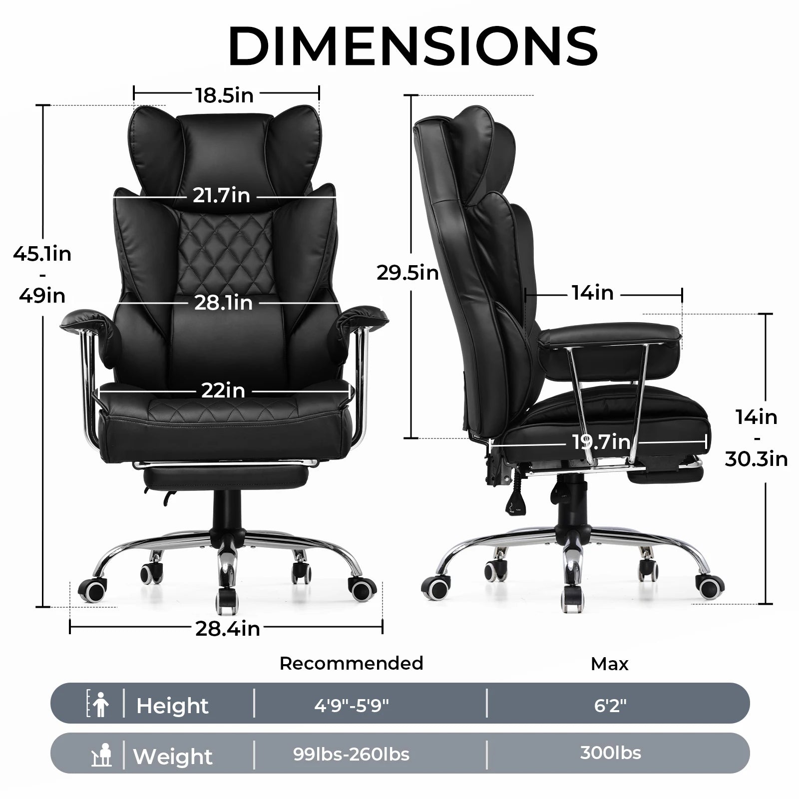 Big & Tall Ergonomic Gaming Chair