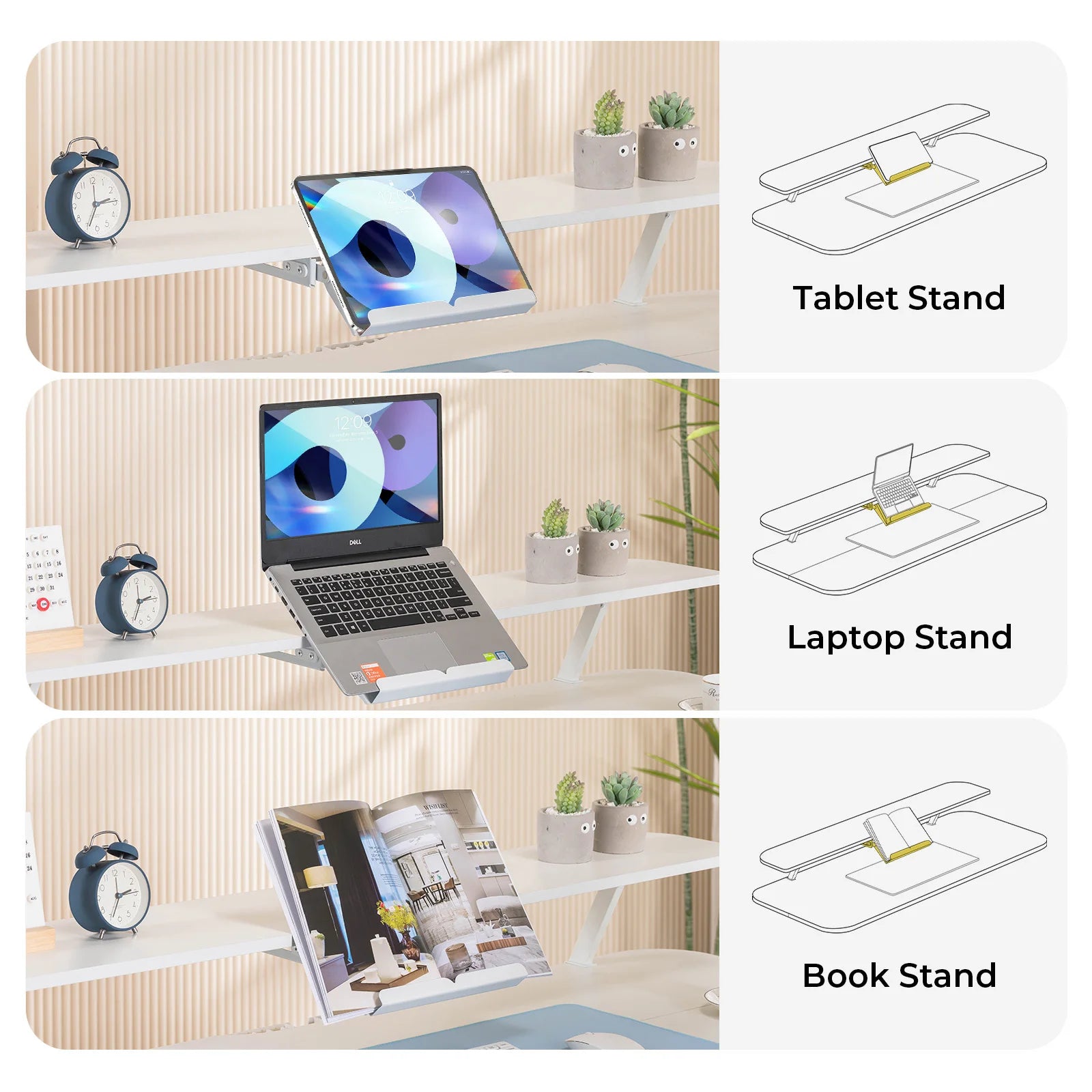 Electric Standing Desk with Drawers
