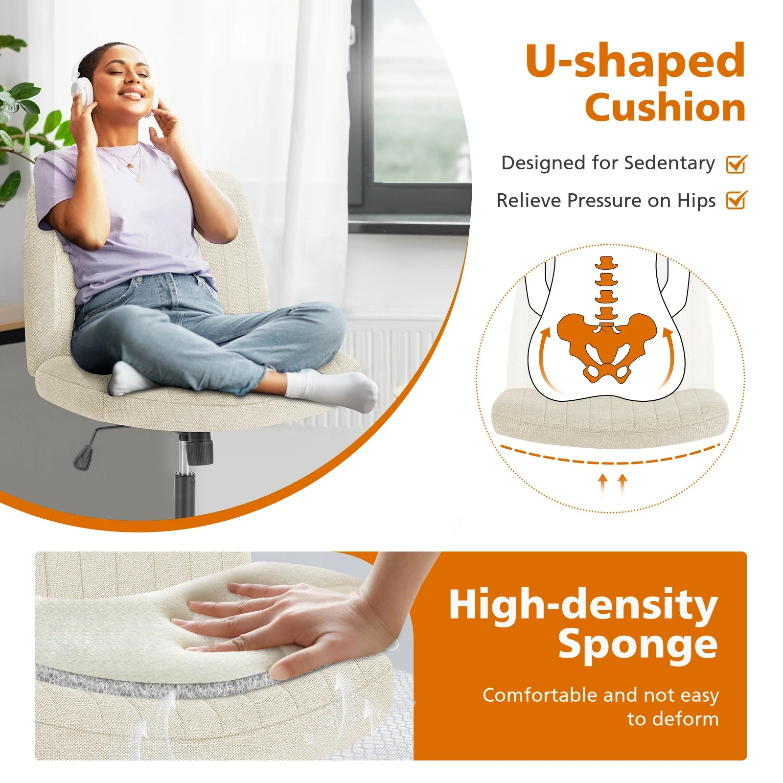 JHK cross-legged chair listing: