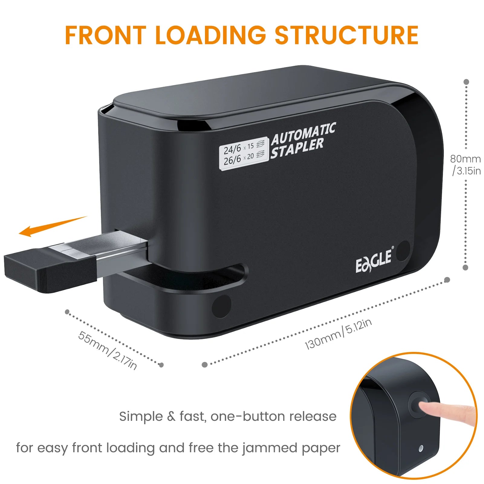 EAGLE Electric Stapler – 20-Sheet Capacity with 2000 Free Staples: