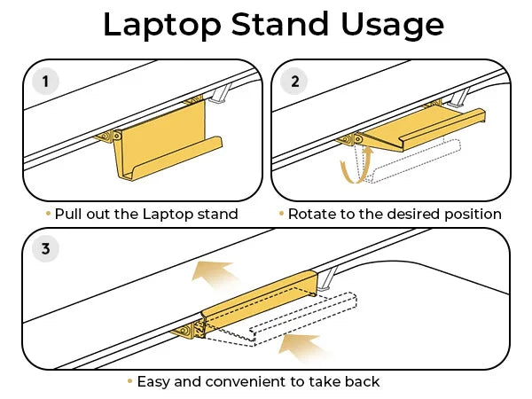 Electric Standing Desk with Drawers