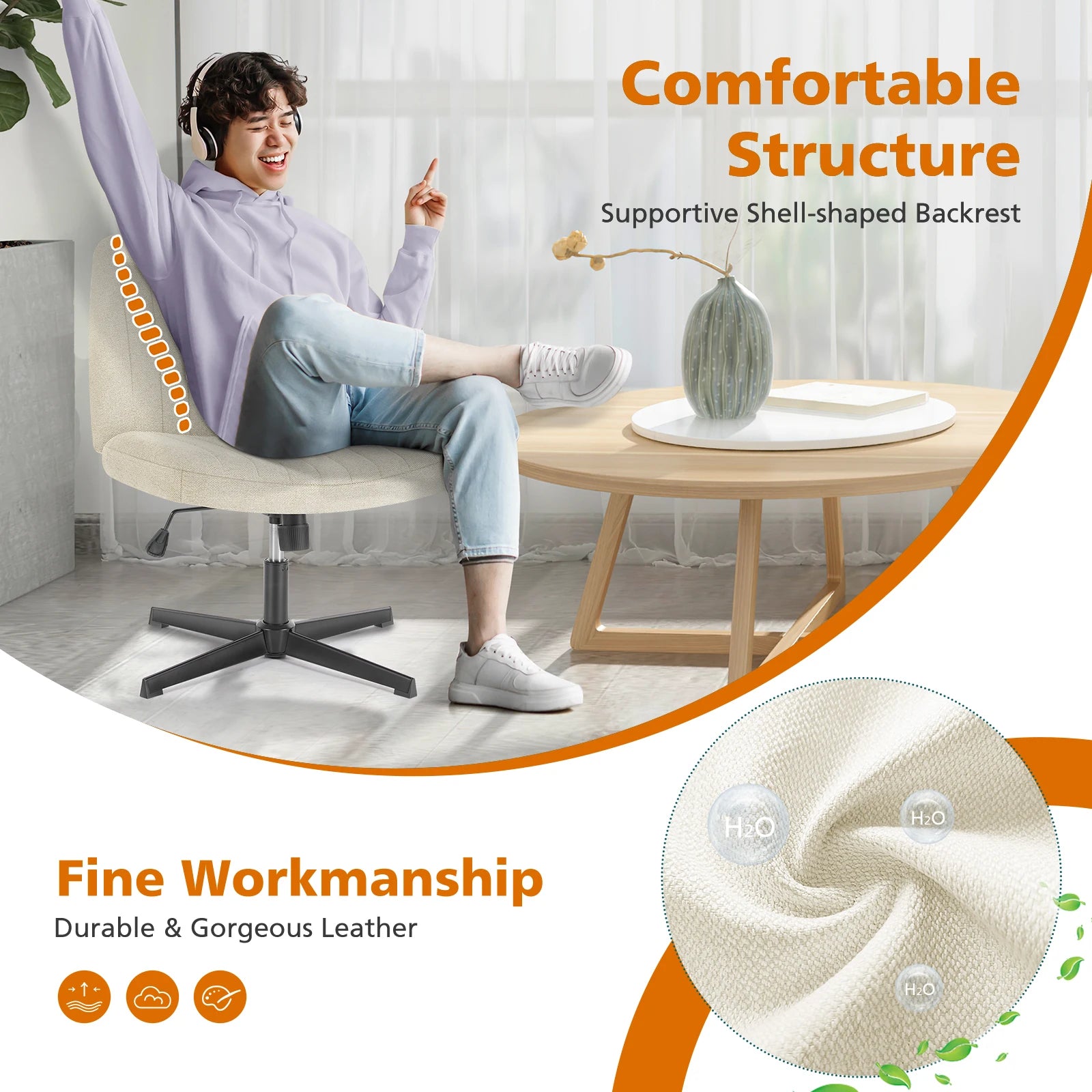 JHK cross-legged chair listing: