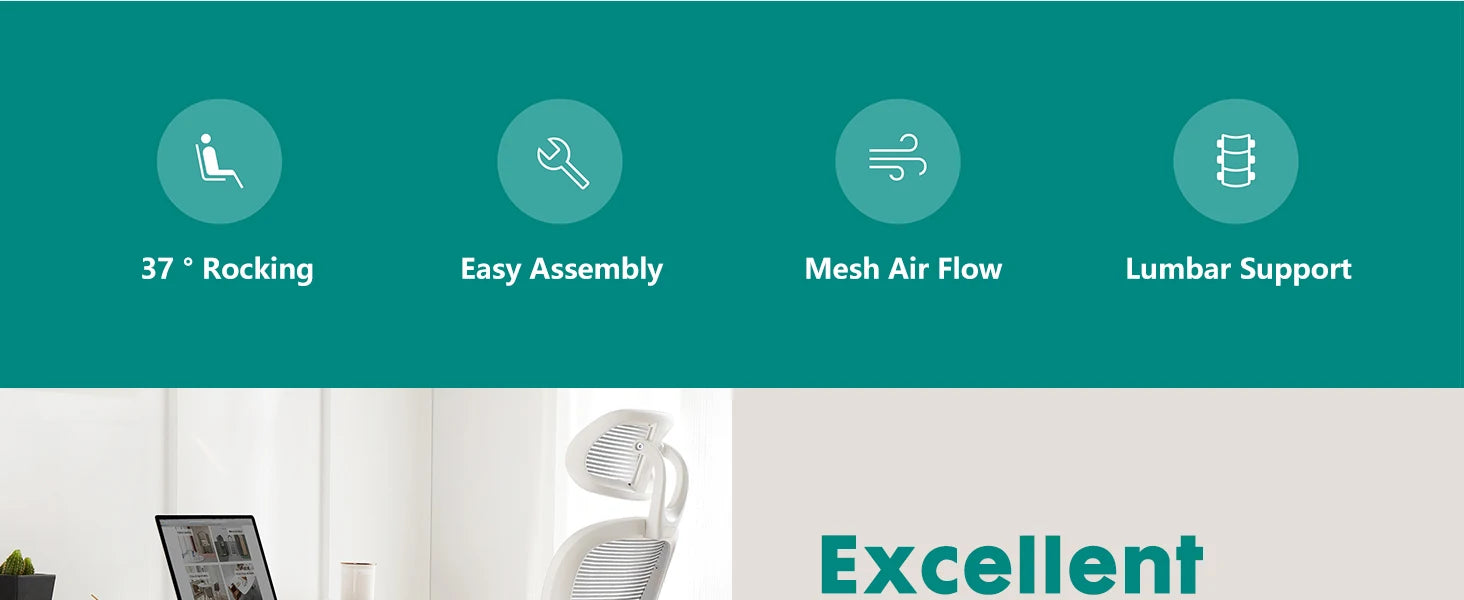 HK Mesh Ergonomic Office Chair: