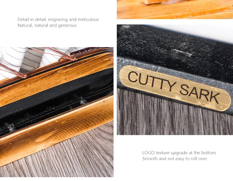 LED Wooden Sailboat Decor