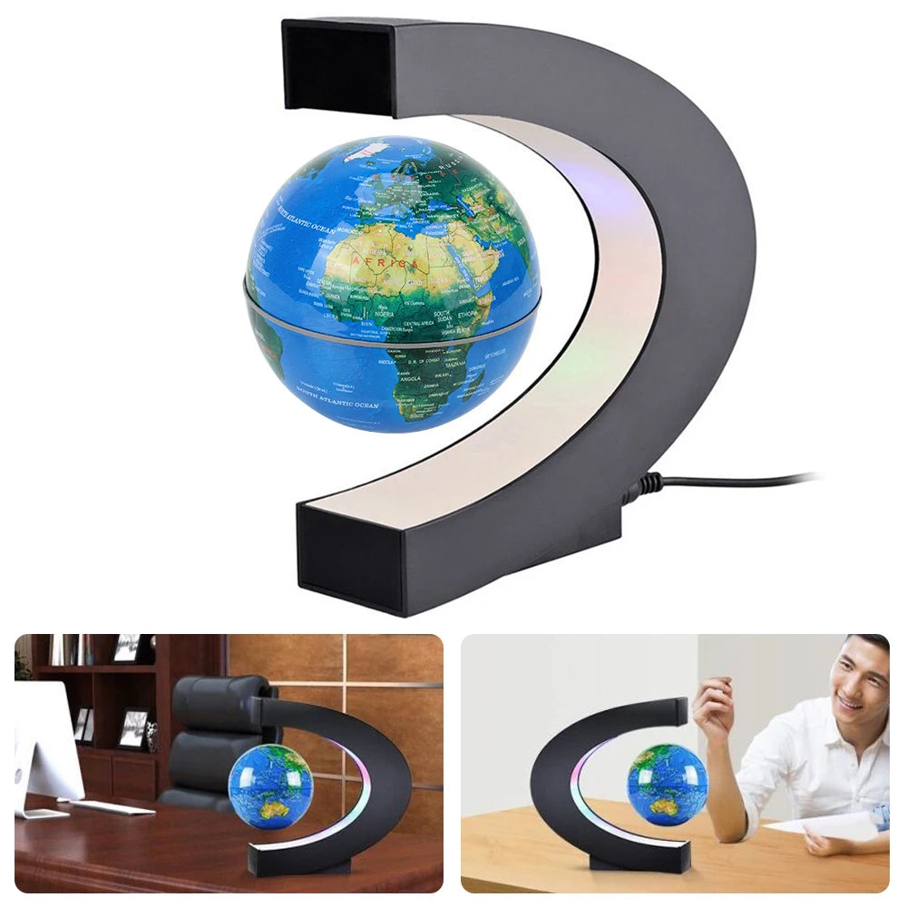 Floating Magnetic Globe LED Lamp