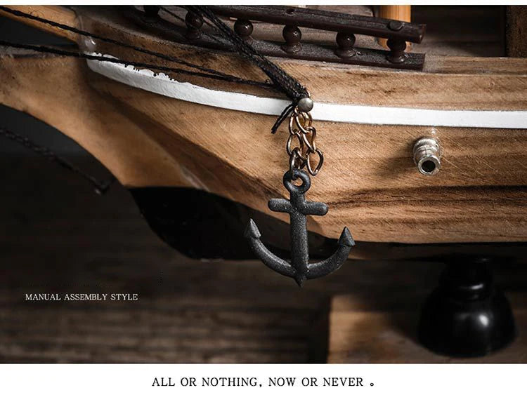 LED Wooden Sailboat Decor