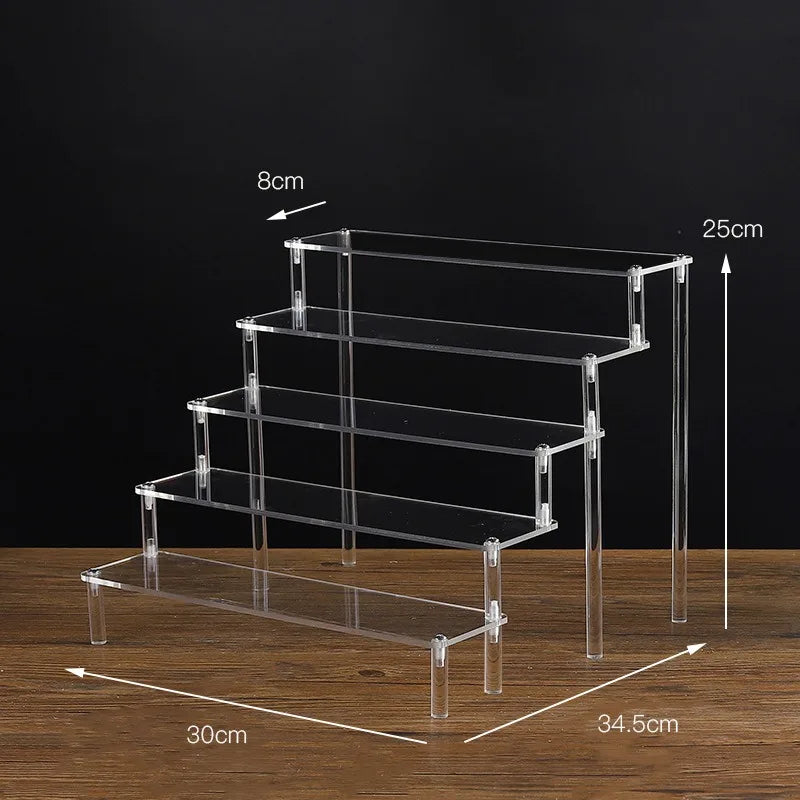 1–5 Tier Clear Acrylic Display Stand