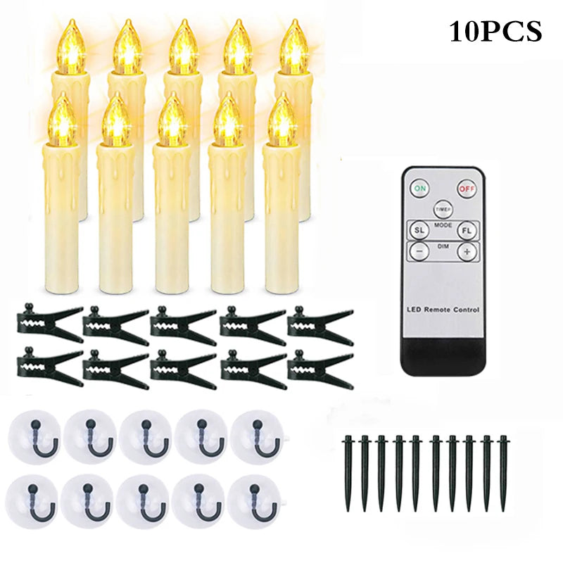 LED Flickering Window Candle