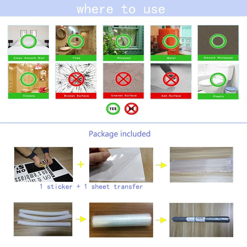 Life Is Short Quote Wall Sticker