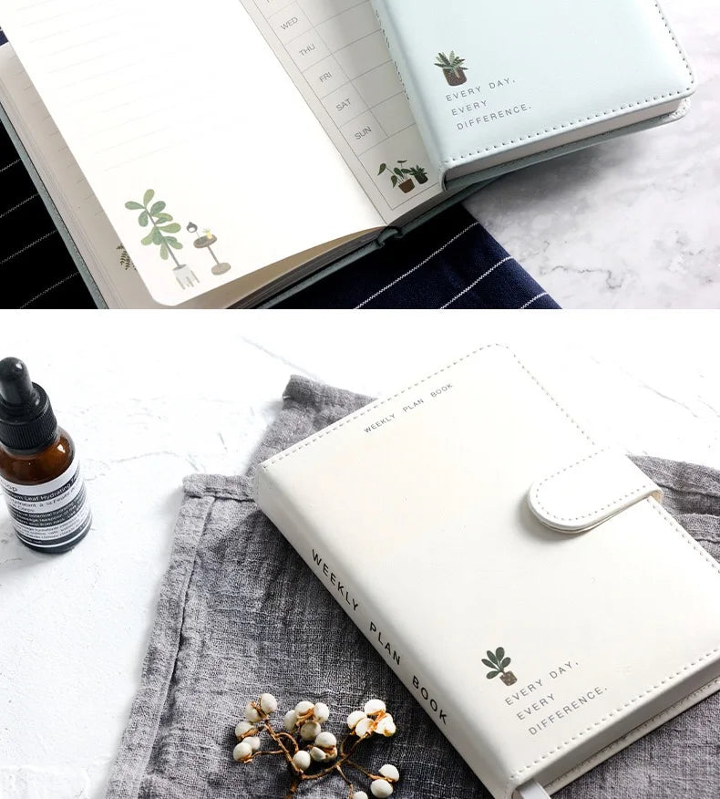 2025 A6 Cute Magnetic Buckle Planner