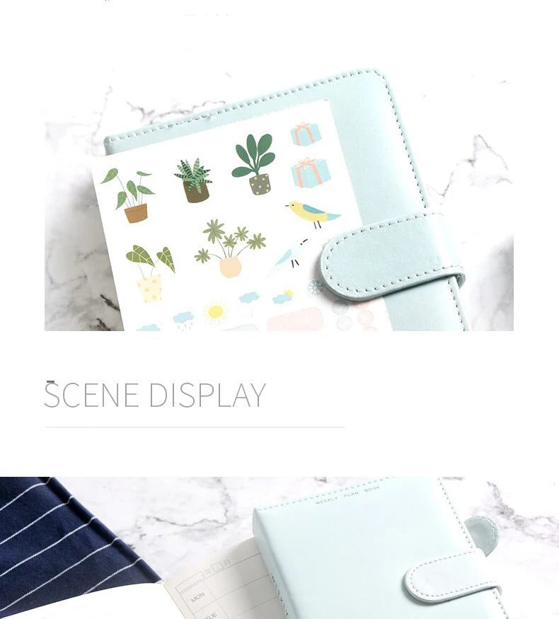 2025 A6 Cute Magnetic Buckle Planner
