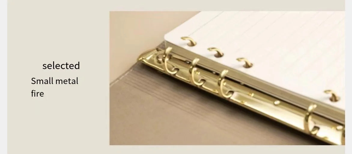 A5 PU Leather Refillable Notebook Planner.