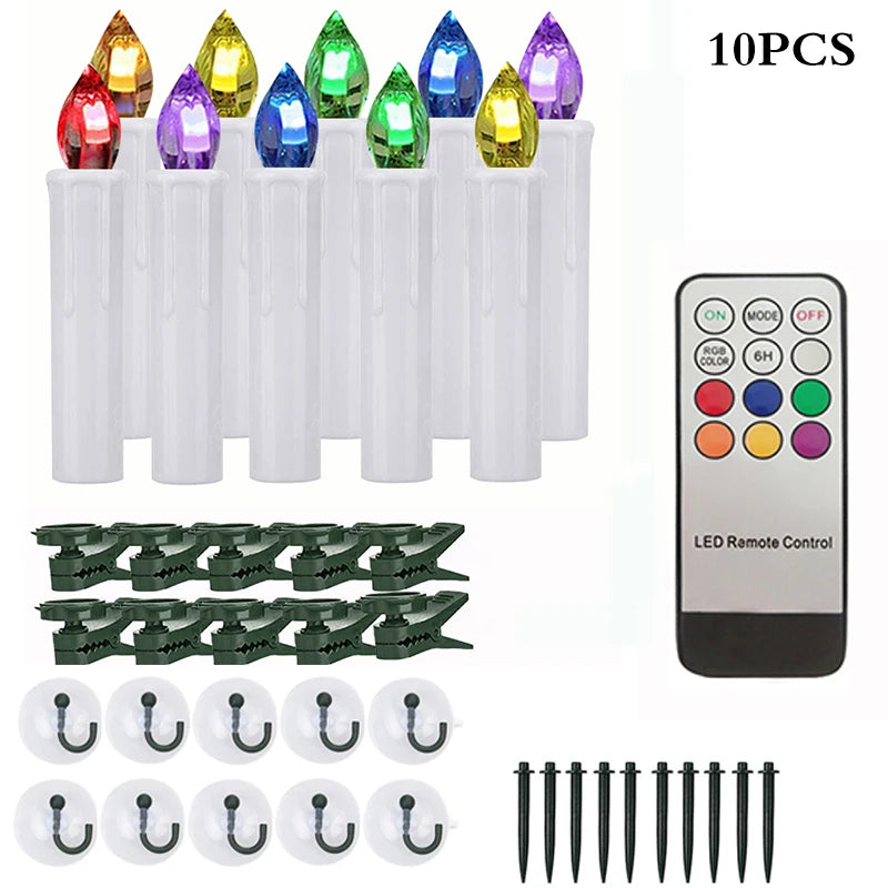 LED Flickering Window Candle