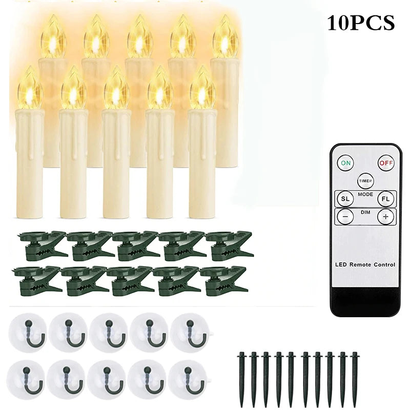 LED Flickering Window Candle