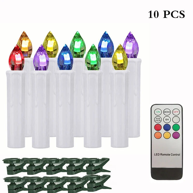 LED Flickering Window Candle