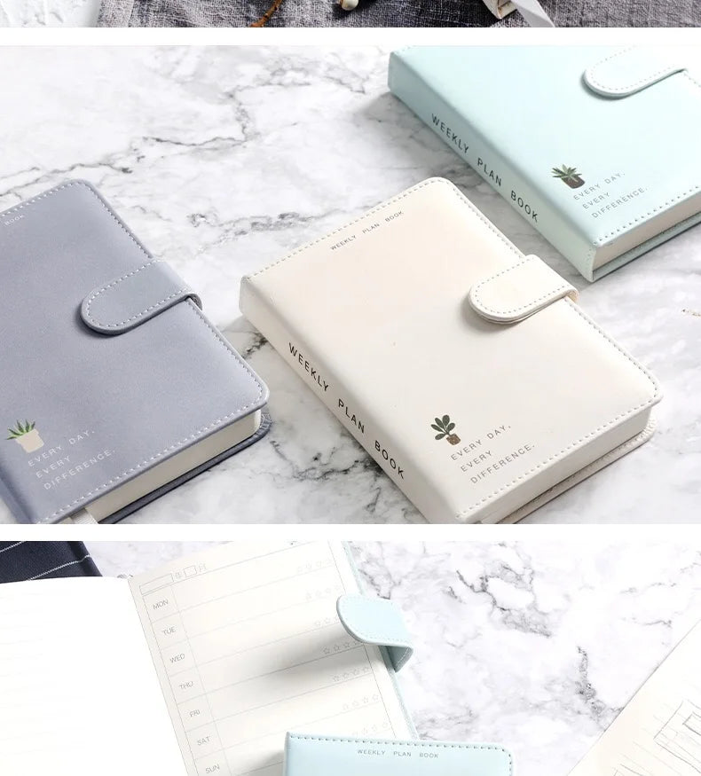 2025 A6 Cute Magnetic Buckle Planner