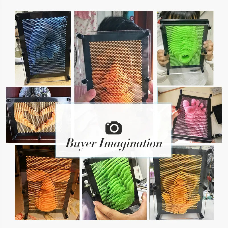 3D Pin Art Sculpture Desk Toy