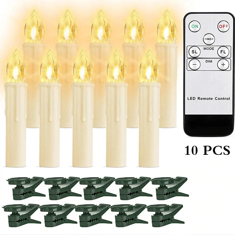 LED Flickering Window Candle