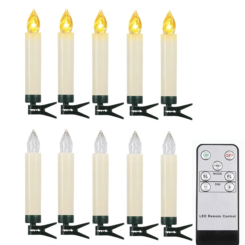 LED Flickering Window Candle