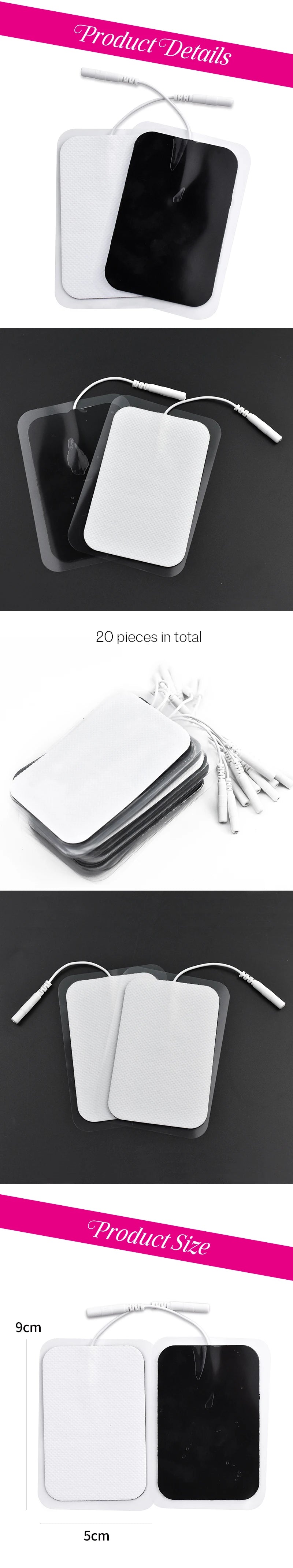 100/50/30/20P TENS EMS Electrode Pads