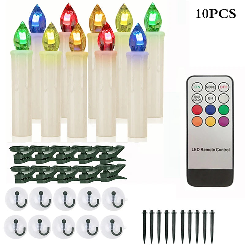 LED Flickering Window Candle