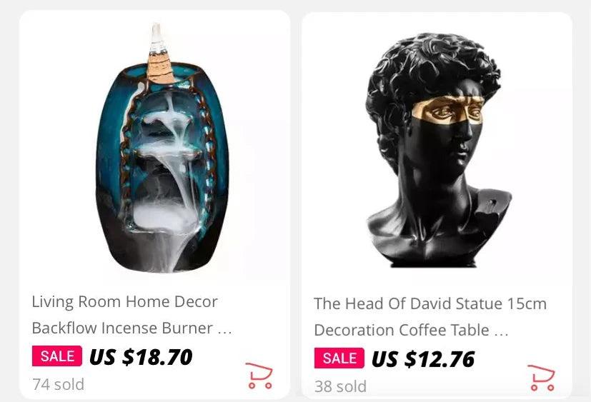 Modern Resin Thinker Sculpture