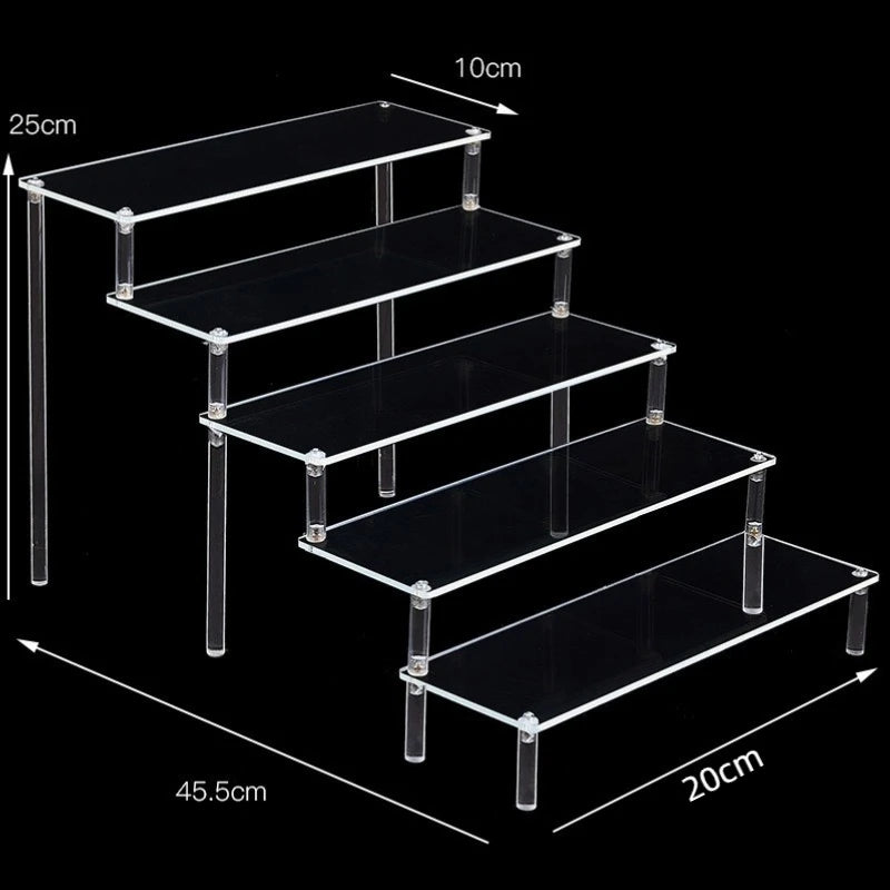 1–5 Tier Clear Acrylic Display Stand