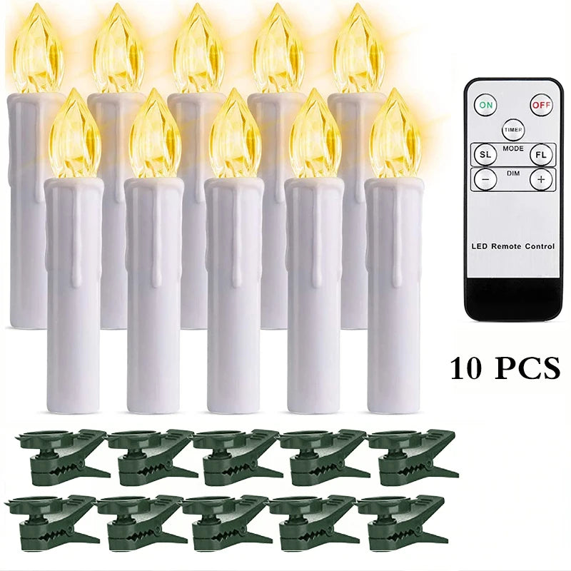 LED Flickering Window Candle