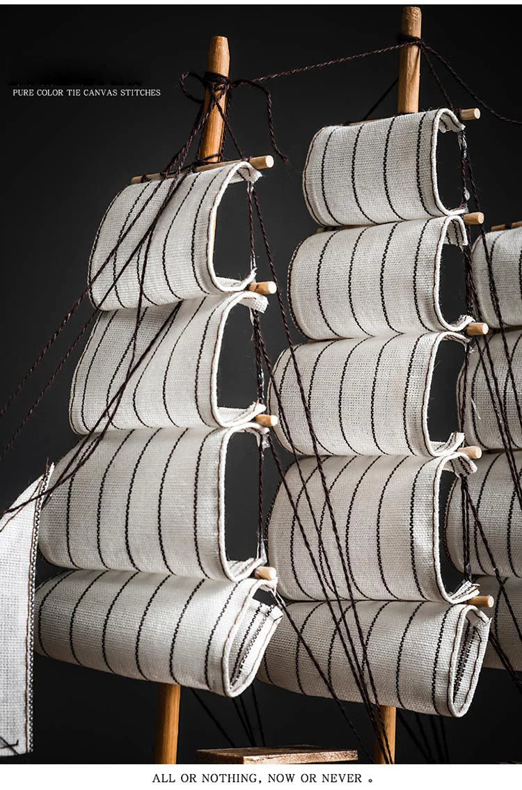 LED Wooden Sailboat Decor