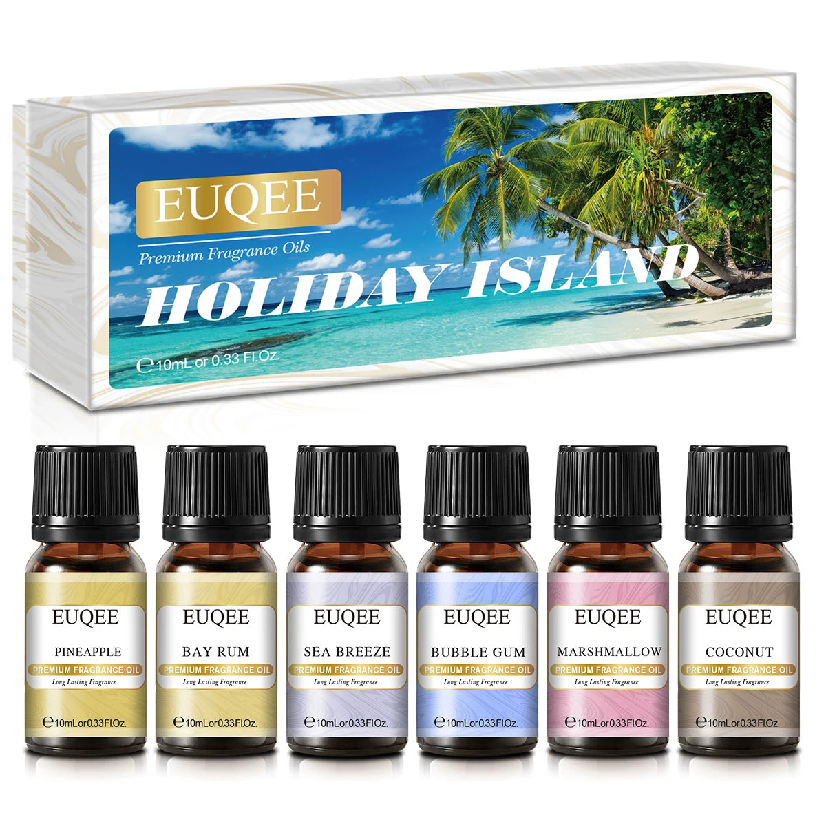 EUQEE 6-Piece Fragrance Oil Gift Set for Diffusers