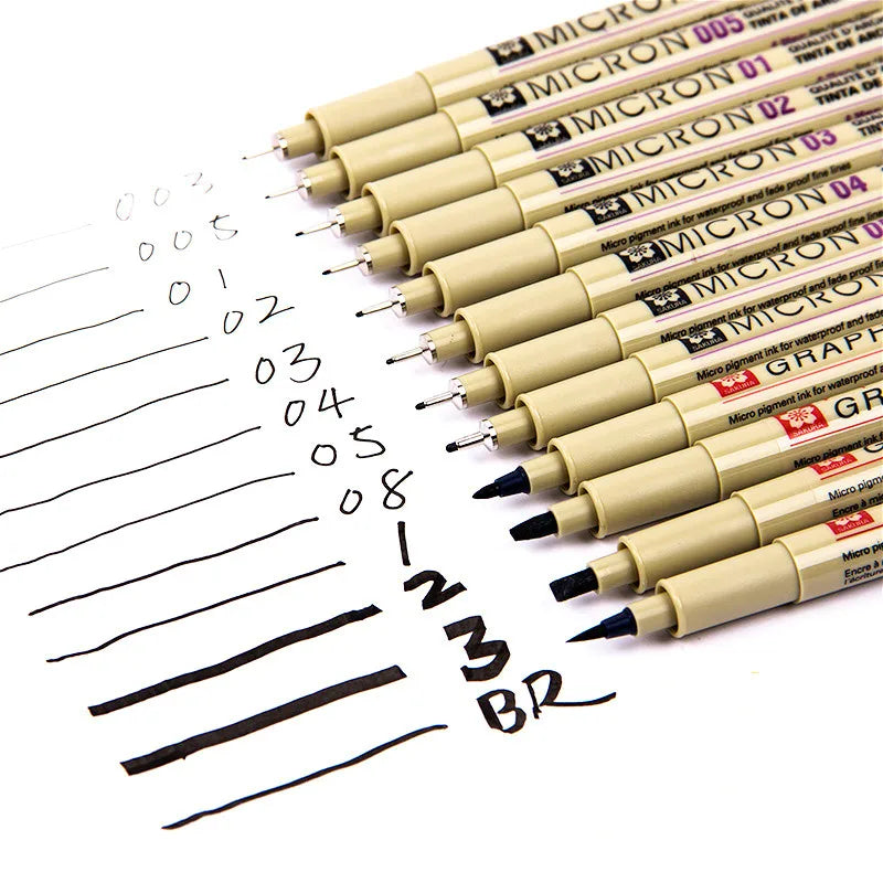 Sakura Pigma Micron Fineliner – 1PCS Black Waterproof Drawing Pen