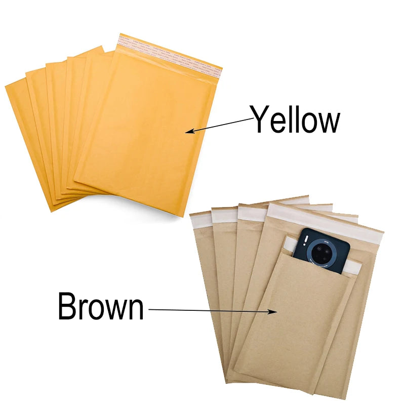 15 Sizes Padded Mailers for Shipping & Storage