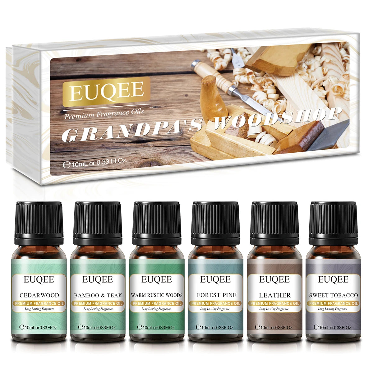 EUQEE 6-Piece Fragrance Oil Gift Set for Diffusers