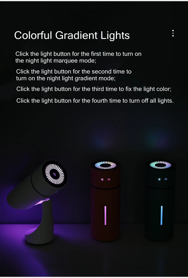 USB Rechargeable Aromatherapy Diffuser, Cool Mist
