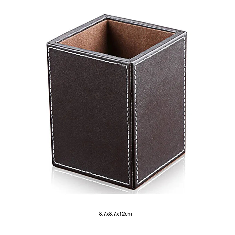 PU Leather Desk Organizer