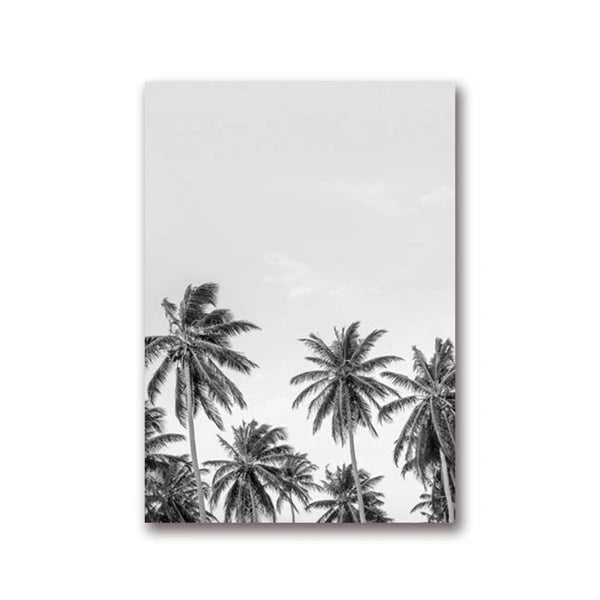Tropical Palm Leaf Canvas Wall Art