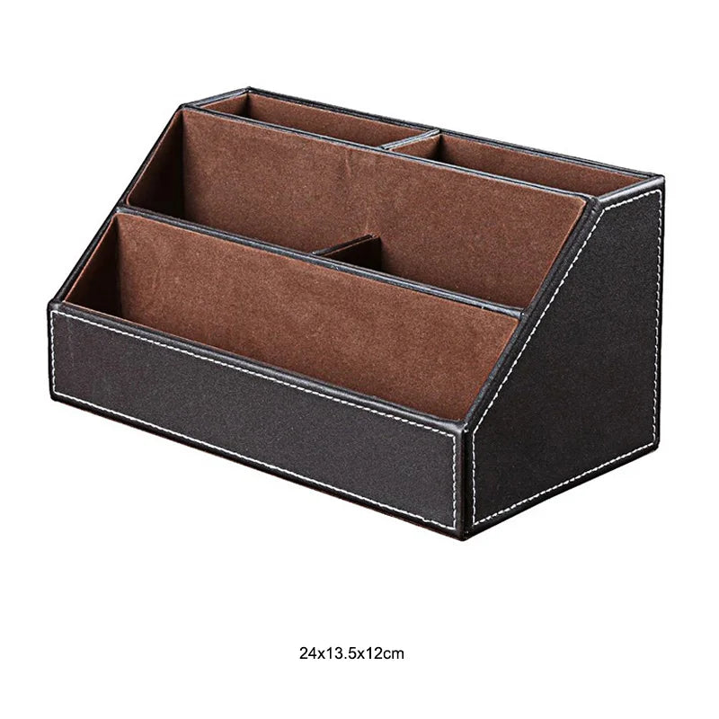 PU Leather Desk Organizer