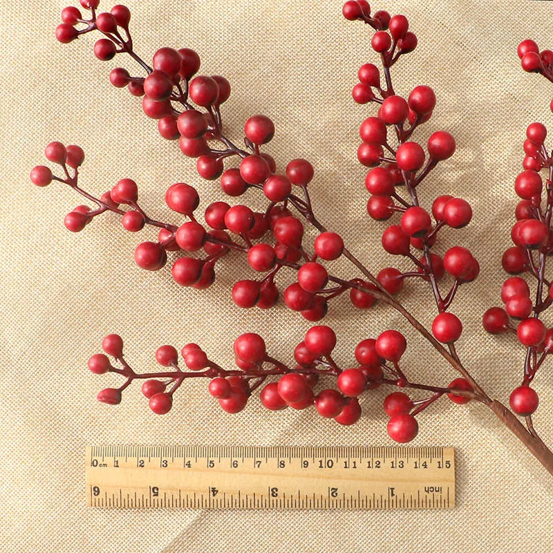 Artificial Red Berry Branch