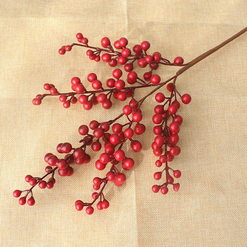 Artificial Red Berry Branch