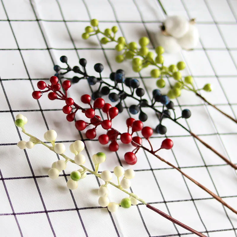 Artificial Red Berry Branch