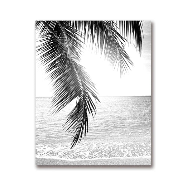 Tropical Palm Leaf Canvas Wall Art
