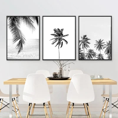 Tropical Palm Leaf Canvas Wall Art