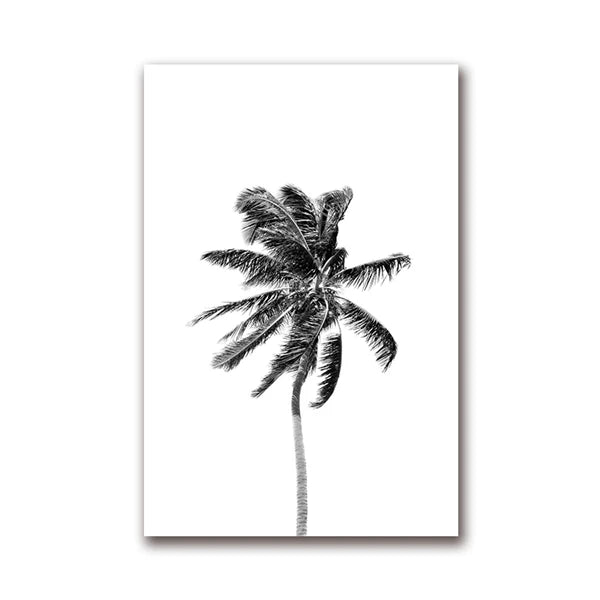 Tropical Palm Leaf Canvas Wall Art