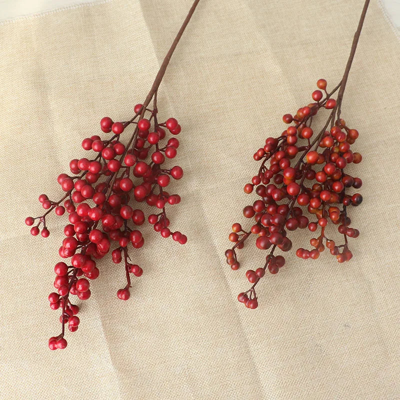 Artificial Red Berry Branch