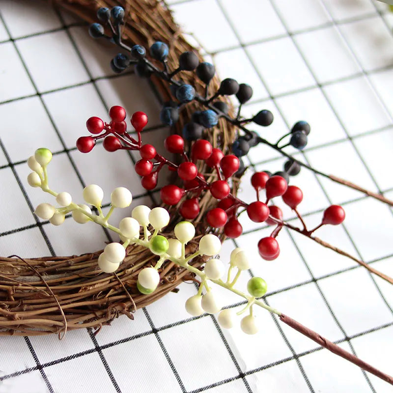 Artificial Red Berry Branch
