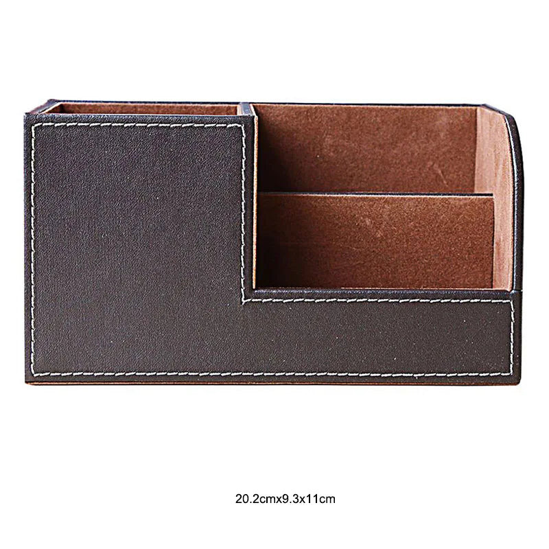 PU Leather Desk Organizer